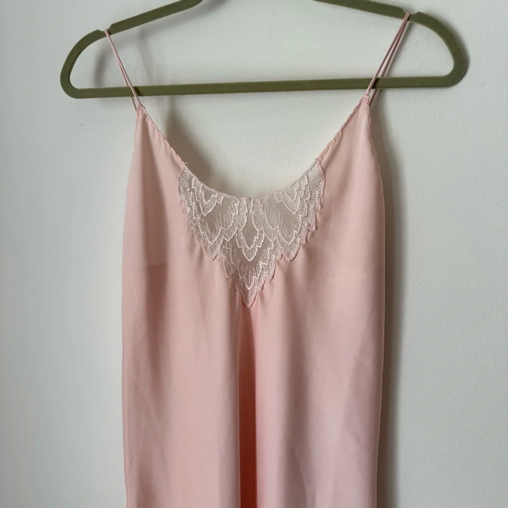 Ralph Montenero Vintage Pink Peignoir Set Maxi Slip Nightgown and Robe S